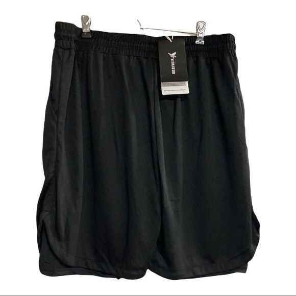 YIDARTON, Men’s Athletic Shorts, Size Large, Black, Waist 32”, Inseam 7”, NWOT - Picture 10 of 12